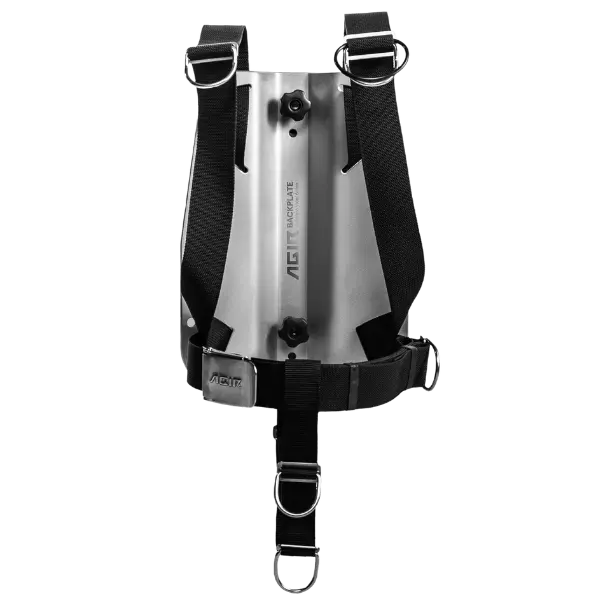 לוח גב + רתמה נירוסטה 6מ"מ Backplate