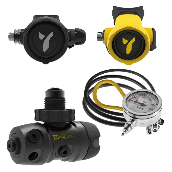 A11 Recreational <br> סט ווסתים מקצועי לצלילה ספורטיבית - שחור/צהוב