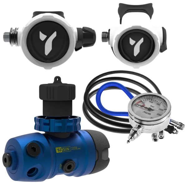 A11 Recreational <br> סט ווסתים מקצועי לצלילה ספורטיבית - כחול/לבן