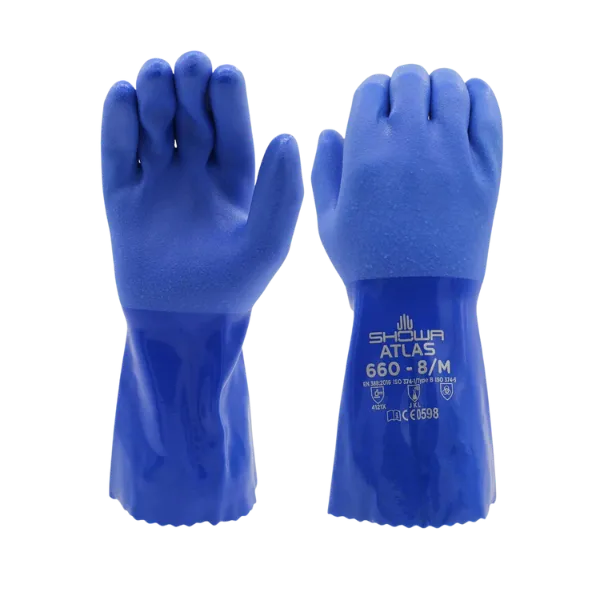 SHOWA Atlas 660 PVC <br> כפפות יבשות
