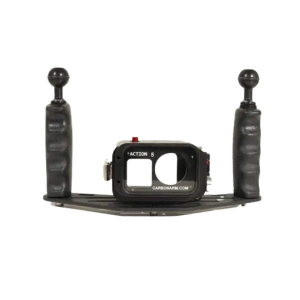 DJI Osmo Action מארז <br> שתי ידיות אחיזה וכדורים + בסיס אלומיניום