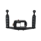 GoPro Hero 9-13 מארז <br> שתי ידיות אחיזה וכדורים + בסיס אלומיניום