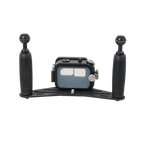 GoPro Hero 9-13 מארז <br> שתי ידיות אחיזה וכדורים + בסיס אלומיניום