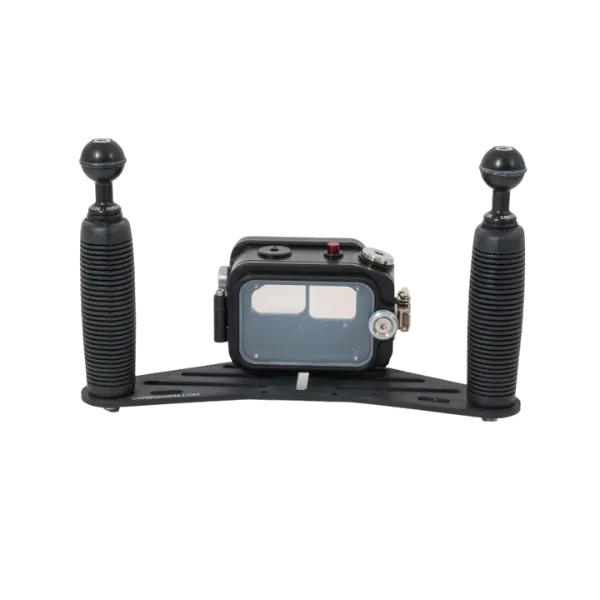 GoPro Hero 9-13 מארז <br> שתי ידיות אחיזה וכדורים + בסיס אלומיניום