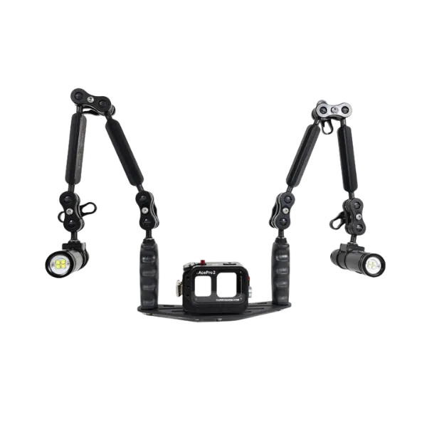 Insta360 / Ace Pro מארז <br> זרועות 55 + פנסי וידאו 2900 לומן + בסיס אלומיניום