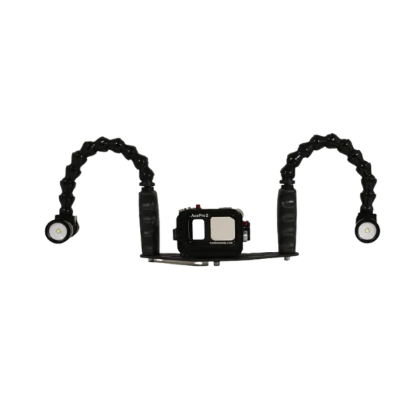 Insta360 / Ace Pro מארז <br> זרועות גמישות + פנסי וידאו 1300 לומן + בסיס אלומיניום