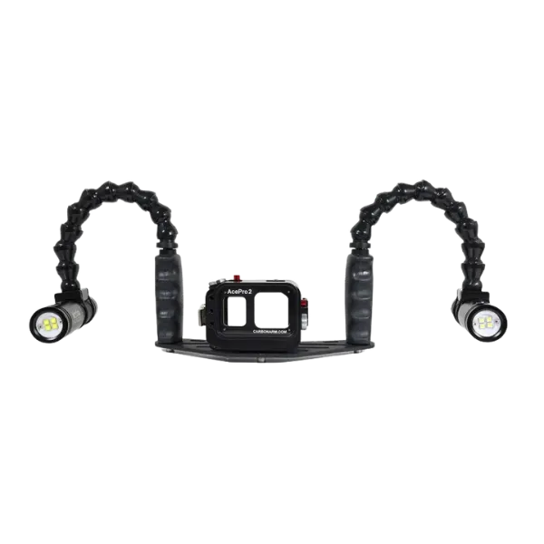 Insta360 / Ace Pro מארז <br> זרועות גמישות + פנסי וידאו 2900 לומן + בסיס אלומיניום